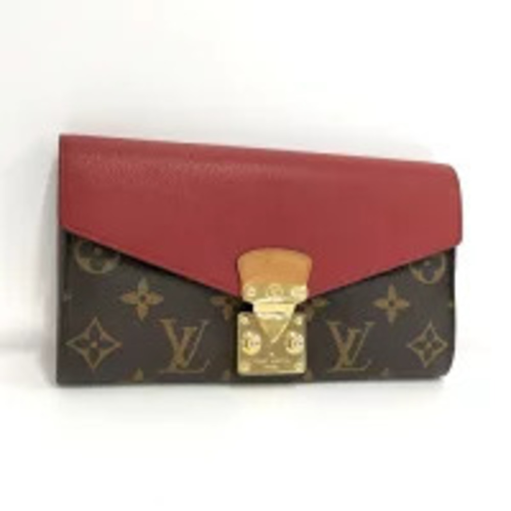 LOUIS VUITTON Portefeuille Pallas Bi fold Long Wallet Monogram